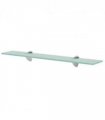 vidaXL Floating Shelf Glass 60x20 cm 8 mm — Colour: transparent, Size: 60 x 20 cm