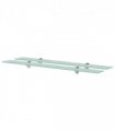 vidaXL Floating Shelves 2 pcs Glass 90x20 cm 8 mm — Colour: transparent, Size: 90 x 20 cm
