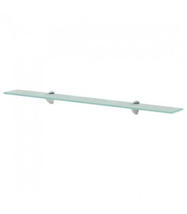 vidaXL Floating Shelves 2 pcs Glass 90x20 cm 8 mm — Colour: transparent, Size: 90 x 20 cm