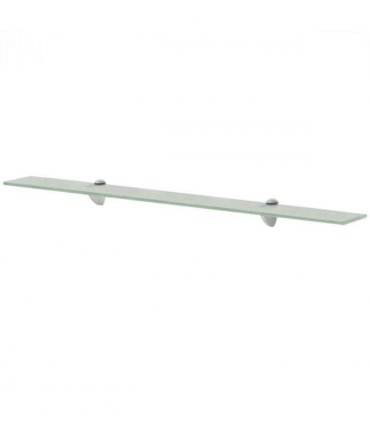 vidaXL Floating Shelf Glass 90x20 cm 8 mm — Colour: white, Size: 90 x 20 cm