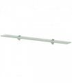 vidaXL Floating Shelf Glass 90x20 cm 8 mm — Colour: white, Size: 90 x 20 cm