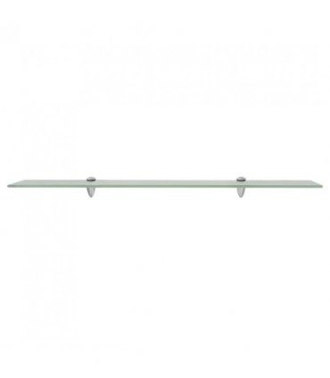 vidaXL Floating Shelf Glass 90x20 cm 8 mm — Colour: white, Size: 90 x 20 cm