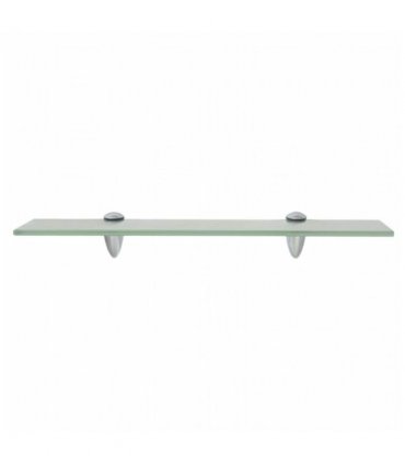 vidaXL Floating Shelf Glass 50x20 cm 8 mm — Colour: white, Size: 50 x 20 cm