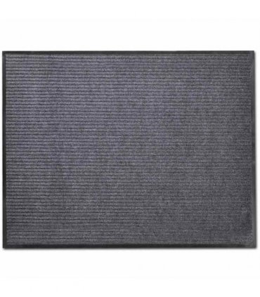 vidaXL PVC Door Mats 2 pcs Grey 90x60 cm