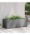 vidaXL Garden Raised Bed PP Stone Grey 100x43x35 cm — Size: 100 x 43 x 35 cm
