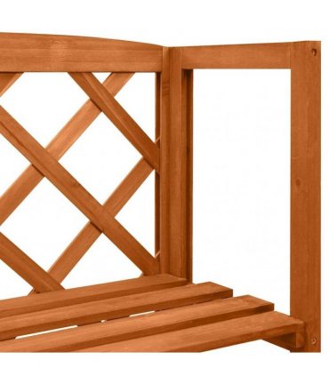 vidaXL Trellis with Shelves 55x30x140 cm Solid Fir Wood — Colour: brown