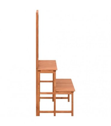 vidaXL Plant Stand with Trellis 70x42x115 cm Solid Fir Wood — Colour: brown