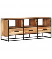 vidaXL TV Cabinet 110x30x45 cm Solid Acacia Wood — Colour: brown
