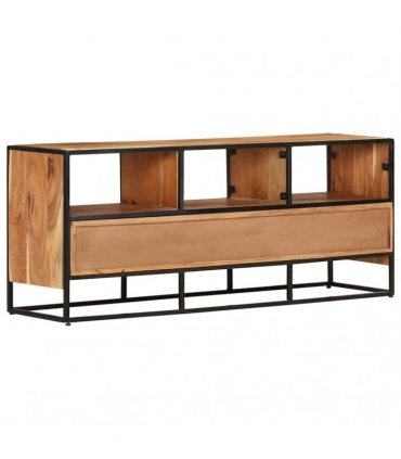 vidaXL TV Cabinet 110x30x45 cm Solid Acacia Wood — Colour: brown