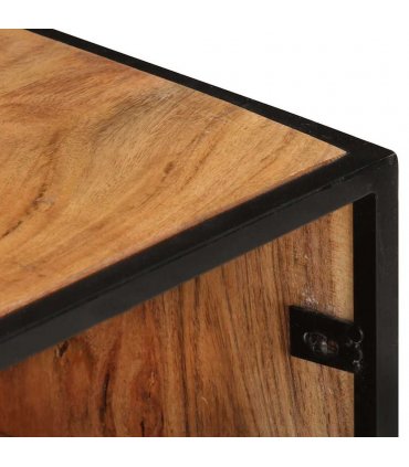 vidaXL TV Cabinet 110x30x45 cm Solid Acacia Wood — Colour: brown