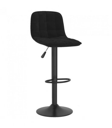 vidaXL Bar Stools 2 pcs Black Velvet — V0671953465