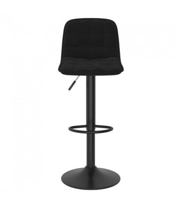 vidaXL Bar Stools 2 pcs Black Velvet — V0671953465