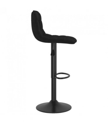 vidaXL Bar Stools 2 pcs Black Velvet — V0671953465