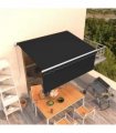 vidaXL Retractable Awning | Anthracite — Size: 3.5 x 2.5 m