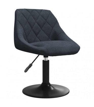 vidaXL Swivel Dining Chairs 2 pcs Dark Grey Velvet