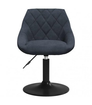 vidaXL Swivel Dining Chairs 2 pcs Dark Grey Velvet
