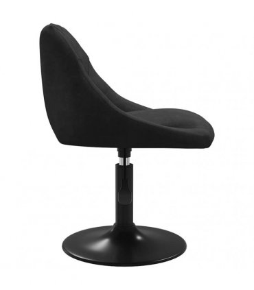 vidaXL Swivel Dining Chairs 2 pcs Black Velvet