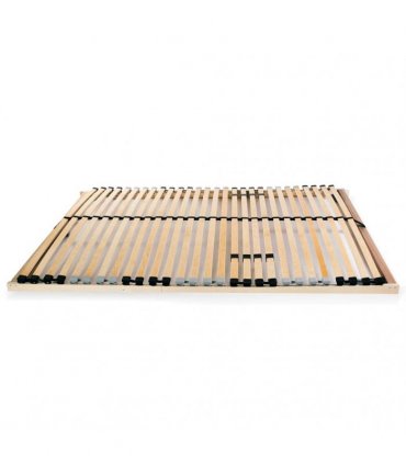 vidaXL Bed Slatted Base | Natural beech/ birch | Solid beechwood, birch slats — Size: 100 x 200 cm, Model: fixed