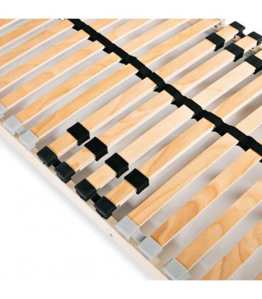 vidaXL Bed Slatted Base | Light brown, beige — Size: 80 x 200 cm, Model: fixed