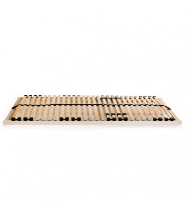 vidaXL Bed Slatted Base | Natural Beechwood | Solid beechwood frame, birch slats — Size: 70 x 200 cm, Model: fixed