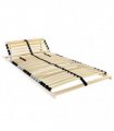 vidaXL Slatted Bed Base Brown 90 x 190 cm Solid Beech Wood — Model: Headrest adjust (manual)