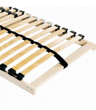 vidaXL Slatted Bed Base Brown 70 x 190 cm Solid Beech Wood — Model: Fixed