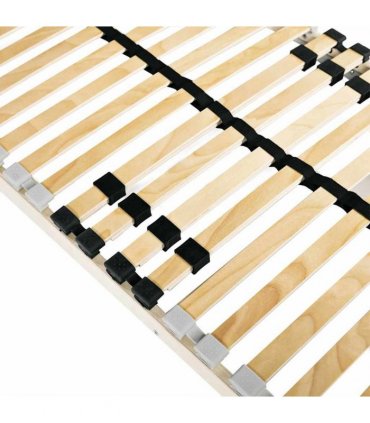 vidaXL Slatted Bed Base Brown 100 x 190 cm Solid Beech Wood — Model: Fixed — V0671953586