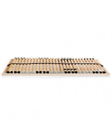 vidaXL Bed Slatted Base | Natural wood | Beech wood frame, birch slats — Size: 90 x 200 cm, Model: fixed