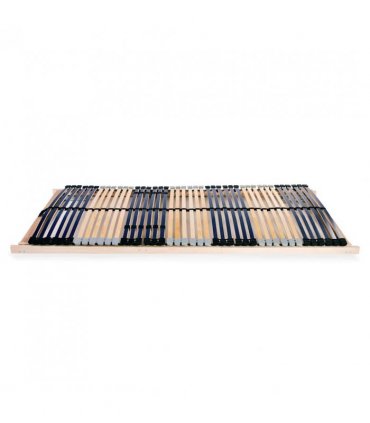 vidaXL Slatted Bed Base without Mattress with 42 Slats 7 Zones 90x200 c — Size: 90 x 200 cm, Model: headrest & footrest (manual)