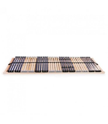 vidaXL Slatted Bed Base without Mattress with 42 Slats 7 Zones 80x200 cm — Size: 80 x 200 cm, Model: fixed