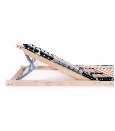 vidaXL Bed Base | Beechwood | Solid beechwood frame | Single — Size: 80 x 200 cm, Model: headrest adjust (manual)