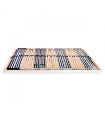 vidaXL Slatted Bed Base without Mattress with 42 Slats 7 Zones 140x200 cm — Size: 140 x 200 cm, Model: headrest adjust (manual)