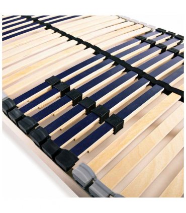 vidaXL Bed Base | Beechwood, Birch | Solid beechwood frame, Birch slats — Size: 90 x 200 cm, Model: fixed
