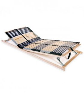 vidaXL Bed Base | Beechwood, Birch, Black | Solid beechwood frame, birc — Size: 70 x 200 cm, Model: headrest & footrest (manual)