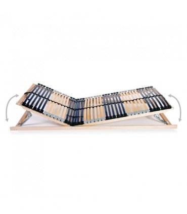vidaXL Bed Base | Beechwood, Birch, Black | Solid beechwood frame, birc — Size: 70 x 200 cm, Model: headrest & footrest (manual)