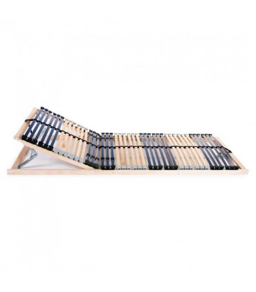 vidaXL Bed Base | Natural Wood | Beech Wood Frame and Birch Slats | Single — Size: 70 x 200 cm, Model: headrest adjust (manual)