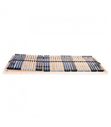 vidaXL Bed Base | Natural Wood | Beech Wood Frame and Birch Slats | Single — Size: 70 x 200 cm, Model: headrest adjust (manual)