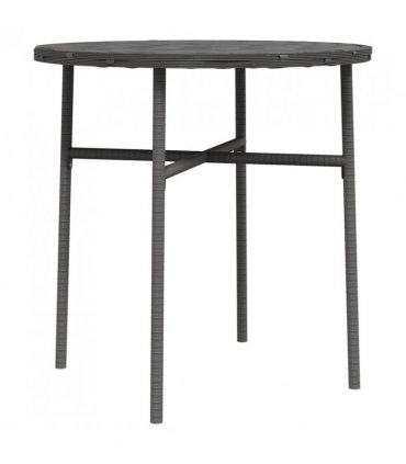 vidaXL Tea Table Grey 45 cm Poly Rattan
