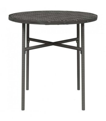 vidaXL Tea Table Grey 45 cm Poly Rattan