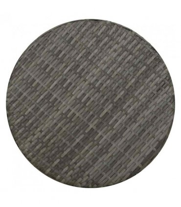 vidaXL Tea Table Grey 45 cm Poly Rattan