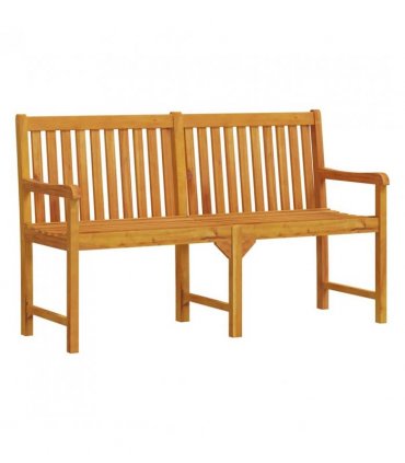 vidaXL Garden benches 1-Seater 150 x 55.5 x 90 cm Solid Acacia Wood