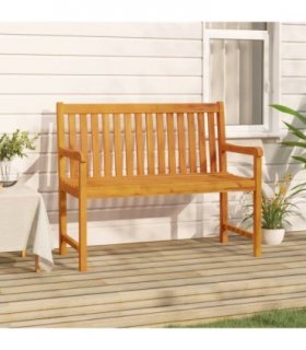vidaXL Garden benches 1-Seater 110 x 55.5 x 90 cm Solid Acacia Wood