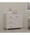 vidaXL Sideboard HAMAR White 90x40x80 cm Solid Pinewood