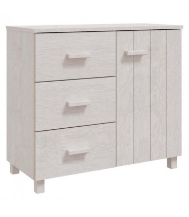 vidaXL Sideboard HAMAR White 90x40x80 cm Solid Pinewood