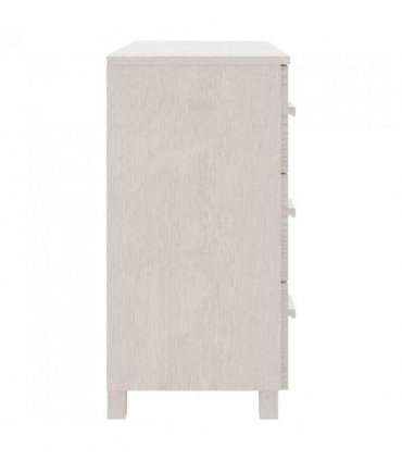 vidaXL Sideboard HAMAR White 90x40x80 cm Solid Pinewood