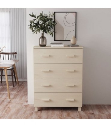 vidaXL Sideboard HAMAR Honey Brown 79x40x103.5 cm Solid Wood Pine