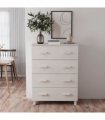 vidaXL Sideboard HAMAR White 79x40x103.5 cm Solid Wood Pine