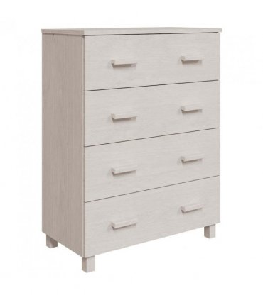vidaXL Sideboard HAMAR White 79x40x103.5 cm Solid Wood Pine