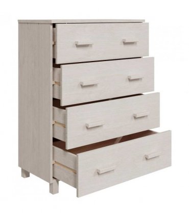 vidaXL Sideboard HAMAR White 79x40x103.5 cm Solid Wood Pine