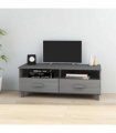 vidaXL TV Cabinet HAMAR Dark Grey 106x40x40 cm Solid Wood Pine